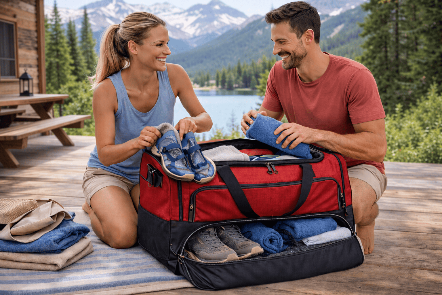 Reisetasche mit Nassfach